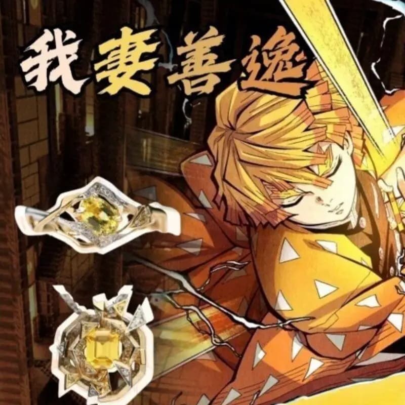 Demon Slayer Merchandise Agatsuma Zenitsu Collana Decorazione Accessorio cosplay creativo per cartoni animati Accessorio per abbigliamento di vendita caldo