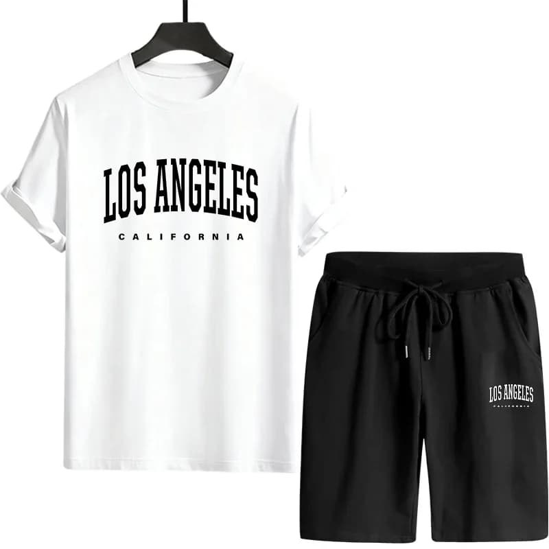 Men's Casual Men's Suit Quality 2026, Single Piece Versatile with Short Sleeves Court and Sports Shorts for Jogging Active
