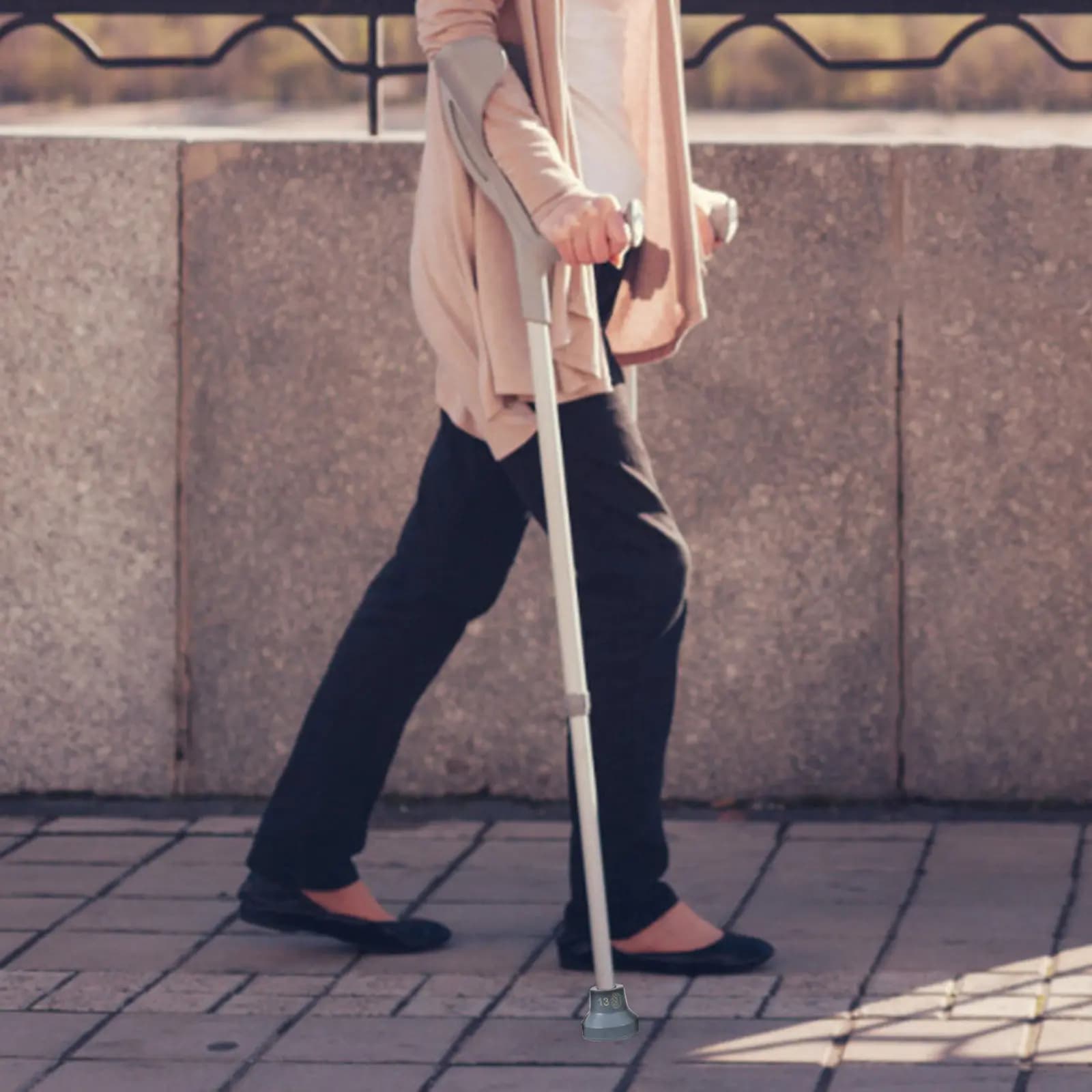 4 Non-slip Tips for Sticks, Trekking Sticks Rubber Protectors, Anti-slip Parts for Stroller Sticks