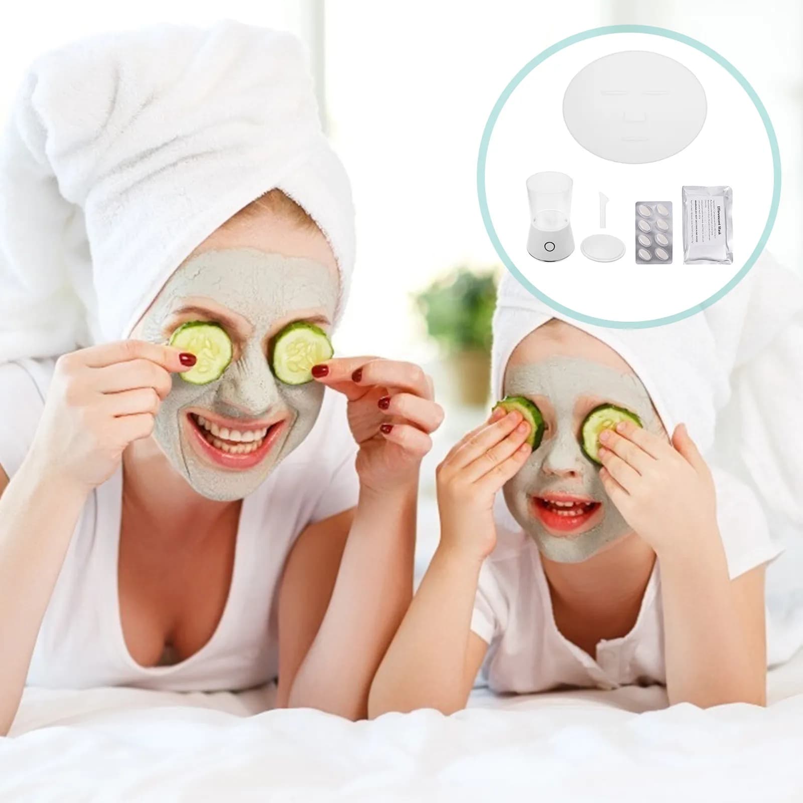 Set Completo Macchina per Maschere Fai-da-Te, Strumento per la Cura della Pelle del Viso, Materiale ABS Premium, Apparecchio di Bellezza Domestico Pratico