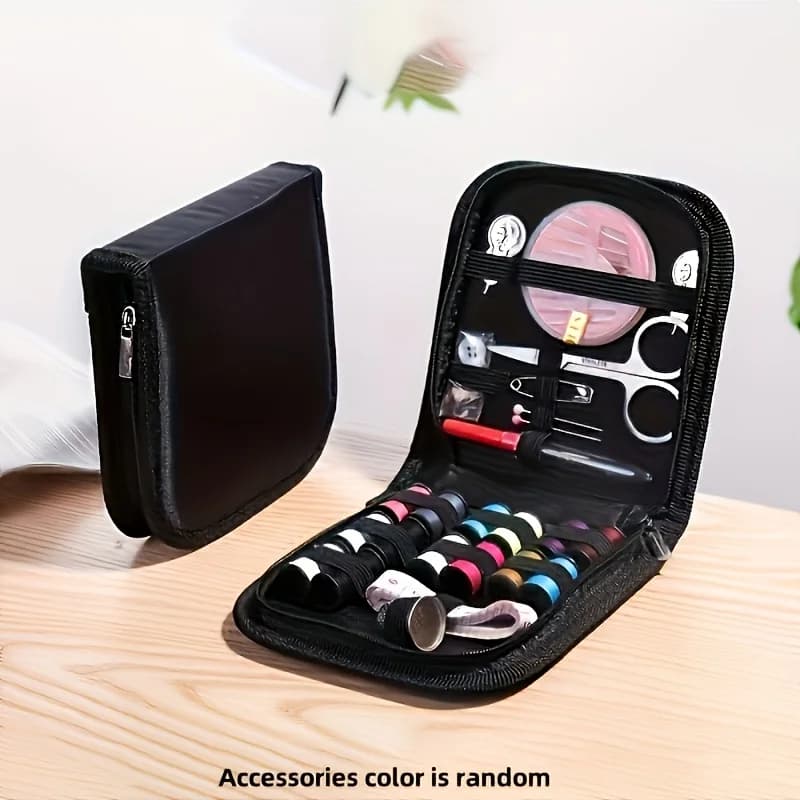 27 confezioni da cucito portatili da viaggio con fili e aghi multicolori, materiale in tela per un facile spazio di archiviazione, facile riparazione e quotidiano