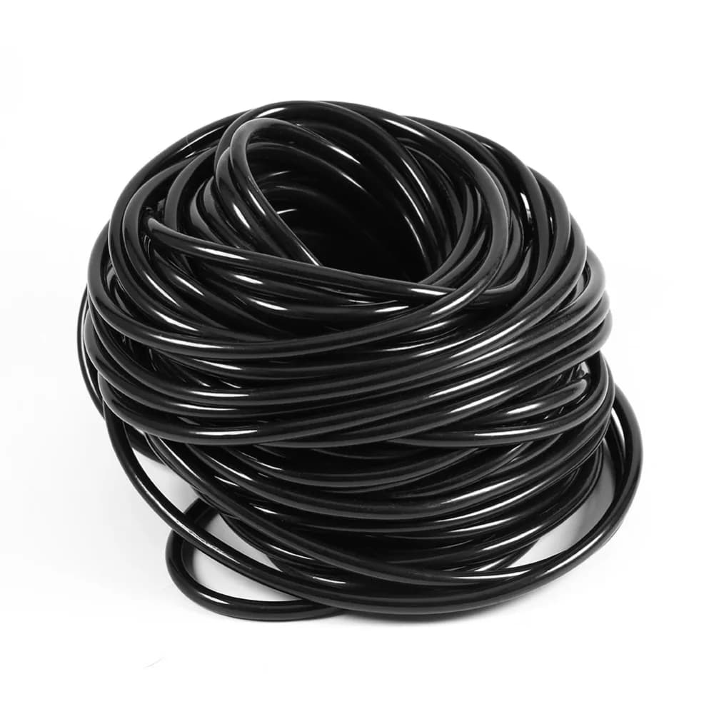 Tubo per Irrigazione in PVC 3/5mm Nero Flessibile Facile Installazione Tubo per Irrigazione a Goccia