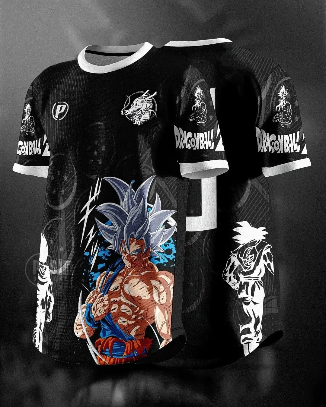 T-shirt Traspirante con Stampa 3D a Tema Esports Scuro Dragon Ball Wukong "Free Ultimate Power" Estate 2026 - Top per Adulti e Genitori