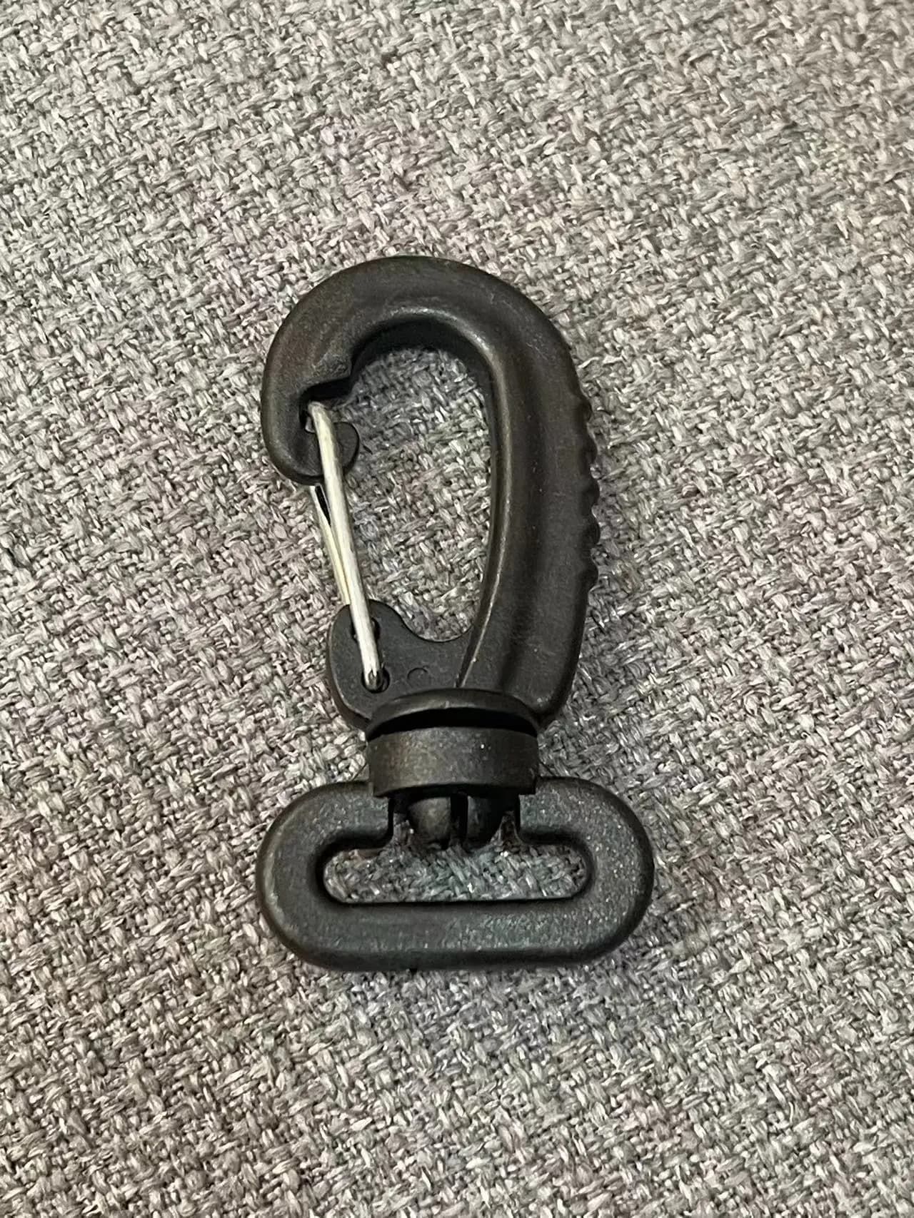 Moschettoni girevoli in plastica per cinturino da 20 mm Chiusure per artigli di aragosta Moschettoni girevoli a 360 gradi per cordino intrecciato Zaino Tessitura Paraco