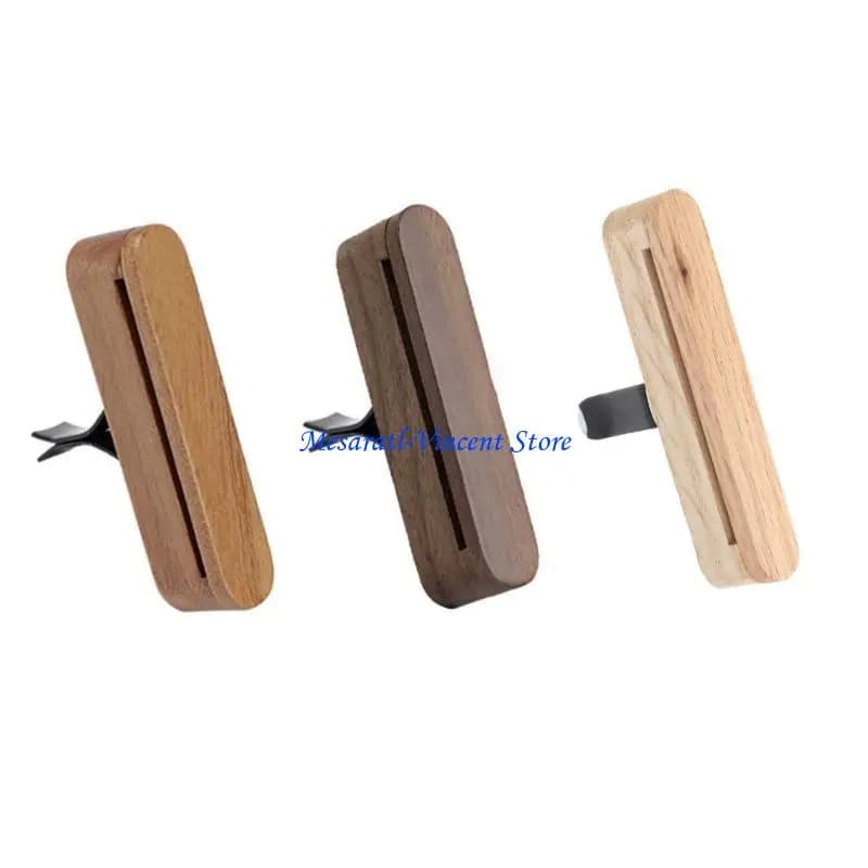 A70F Deodoranti per auto in legno Disegni con clip sfiato Profumo per auto Diffusore per auto lusso per esperienza