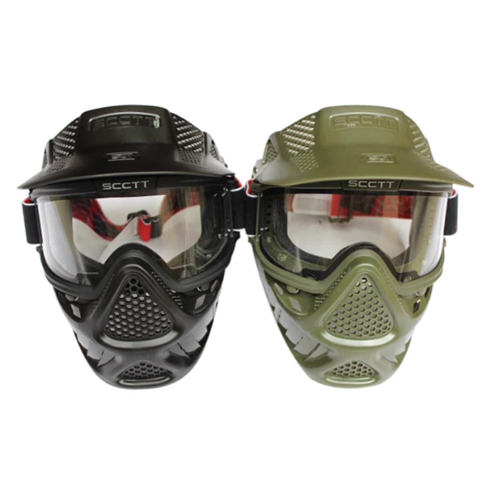 Maschera per Paintball ad alta resistenza o maschera softair con maschera a doppia lente maschera per softair all'aperto maschera protettiva tattica