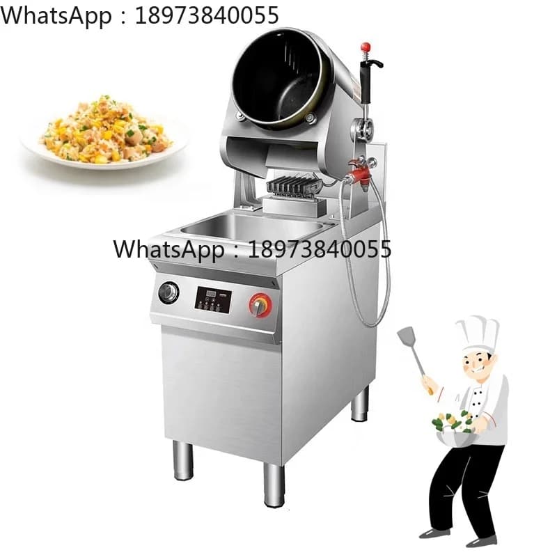 Macchina per friggere le noci Robot per agitazione automatica Robot per friggere la padella Wok Robot per macchina da cucina per ristorante e hotel
