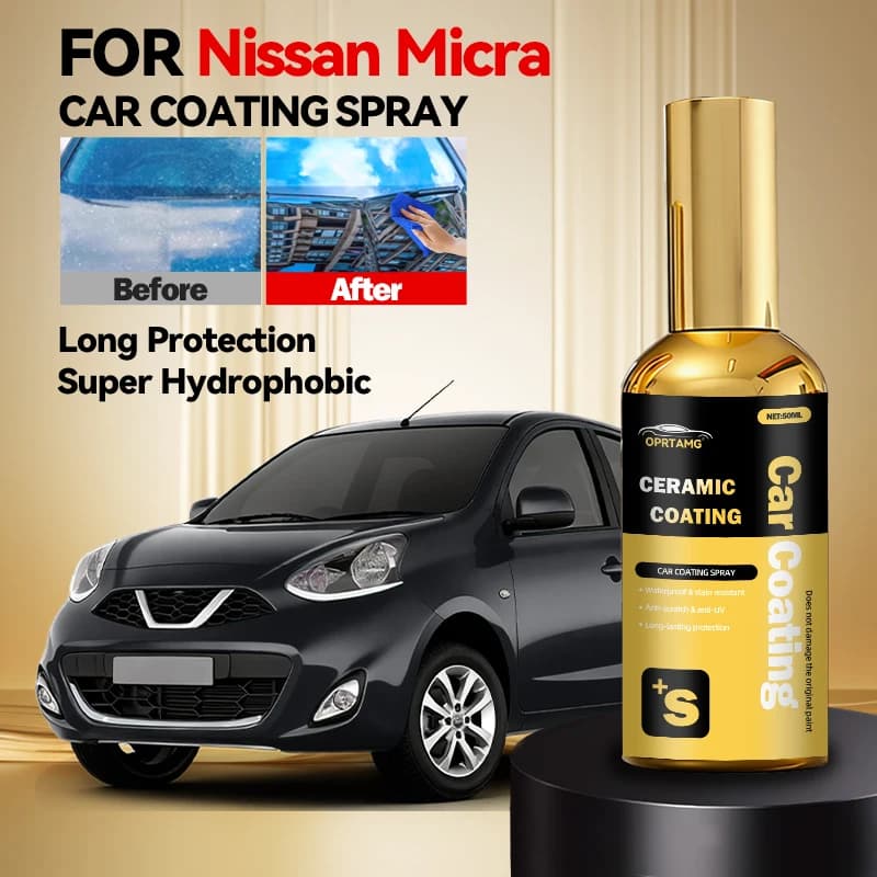 Spray Ceramico per Auto Homonth, Rimuove Sporco e Macchie, Ripara Graffi, Ripristina la Lucentezza della Vernice per Nissan Micra 1982-2025