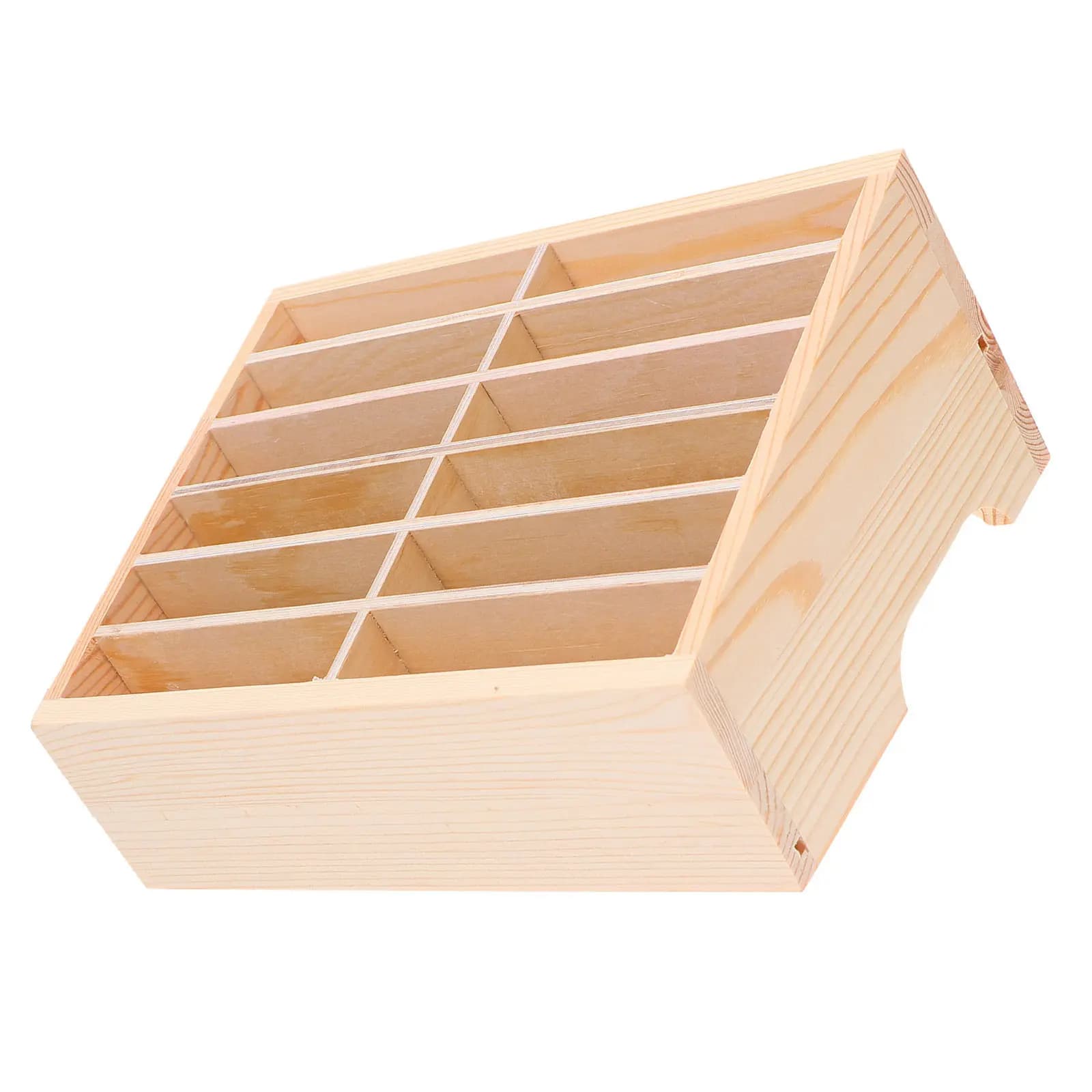 Organizer for Natural Wood Telephones with 12 Departments, Desk Cellular Door for Room and Office