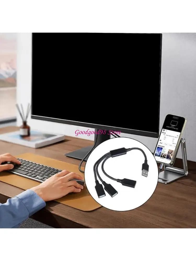 Hub splitter USB portatile per espandere connessione delle periferiche del PC portatile