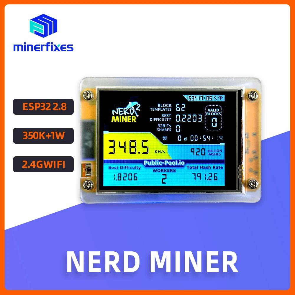 NerdMiner V2 Hashrate 350KH/s ESP32-2432S028 Controller D0WDQ6 Display Intelligente da 2,8 Pollici Miner per Bitcoin e Lotterie Macchina per Mining Crypto