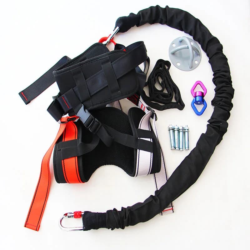 50kg-130kg New adjustable tension straps and ropes for yoga Safety elastic belt for fitness dance for adult air yoga jump equipment