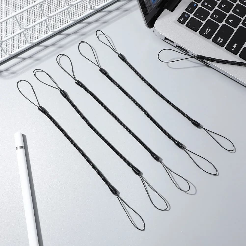 10 Pezzi Cinturino Elastico a Molla per Penna, Cordino Anti-Caduta Retrattile per Penne Touchscreen e Tavolette Grafiche Portatili