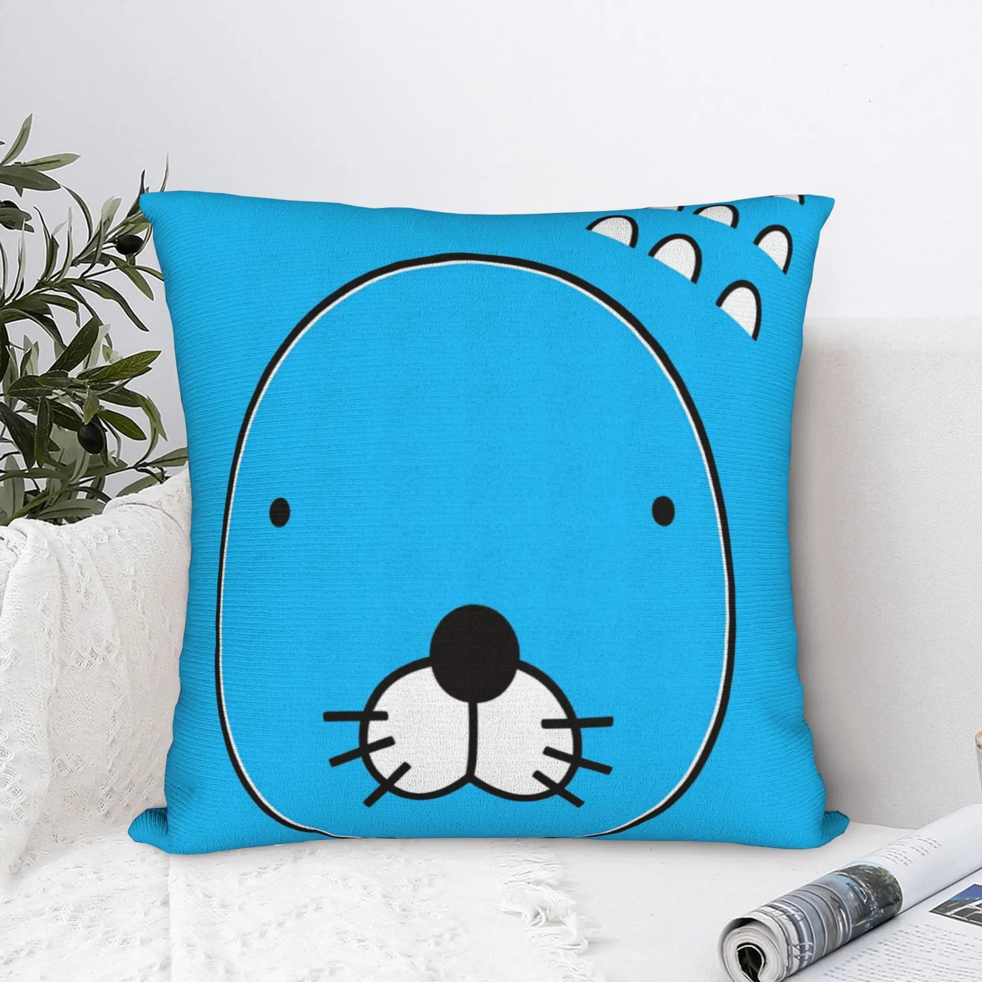 Federa per Cuscino Anime Cartoon B-Bonobono, Fumetto Giapponese Fodere per cuscini alla moda, federe personalizzate per divano, camera da letto, decorazioni per la casa