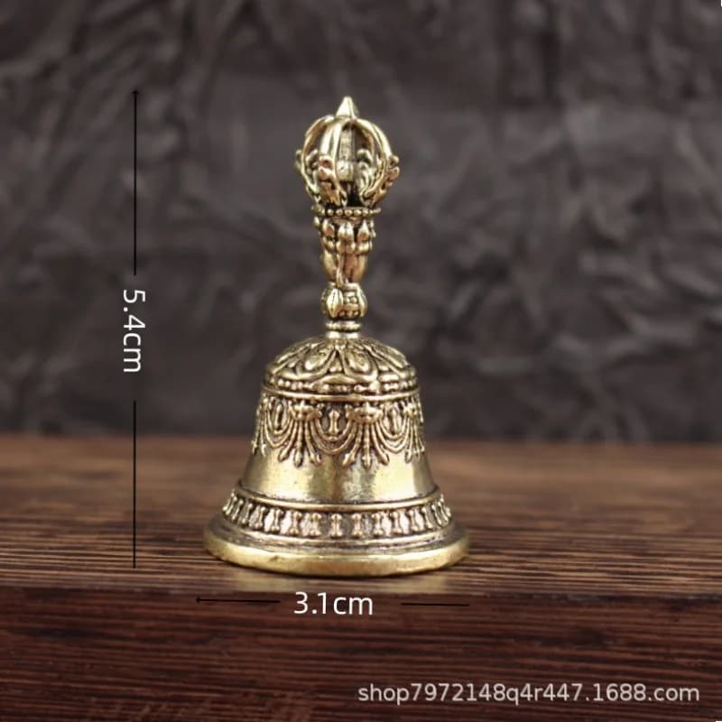 Hanging Ornament Brass Bell Decorative Piece Tibetan Style Craft