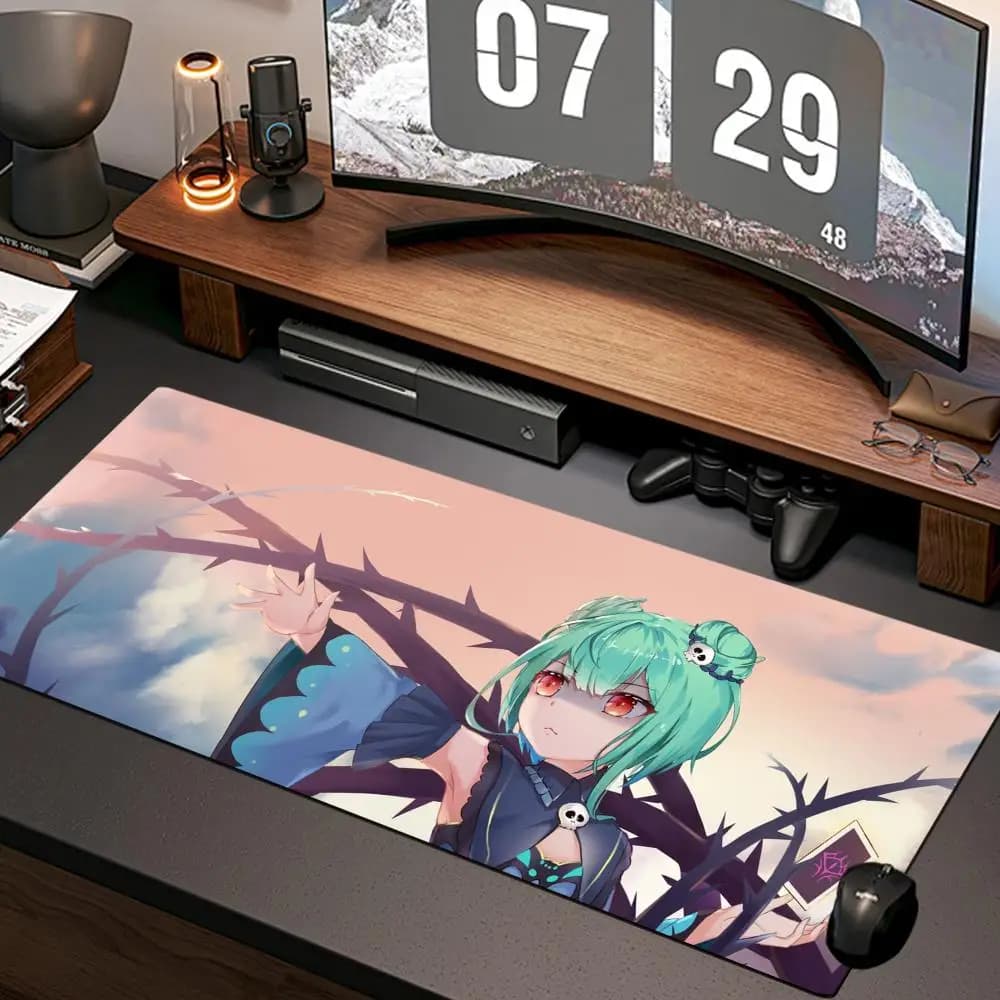 uruha rushia Mouse Pad New Computer Home Mousepad XXL Desk Mats Natural Rubber Office Anti Slip Gaming Accessories pad