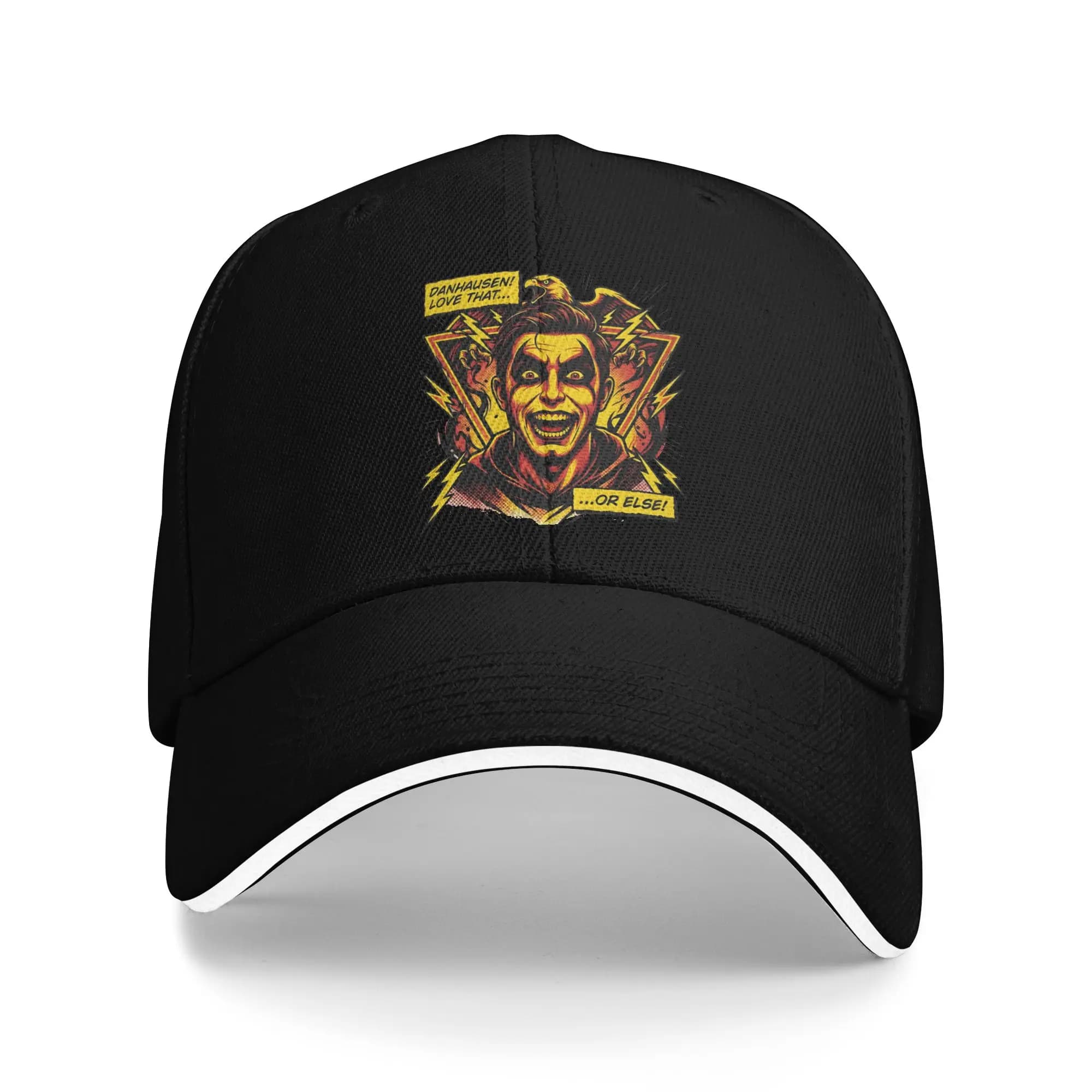 Cappellino da Baseball Estivo Casual Divertente con Scritta 'Very Nice Very Evil Curse' Danhausen, per Wrestling, Caccia, Campeggio, Cappello da Camionista per Uomo