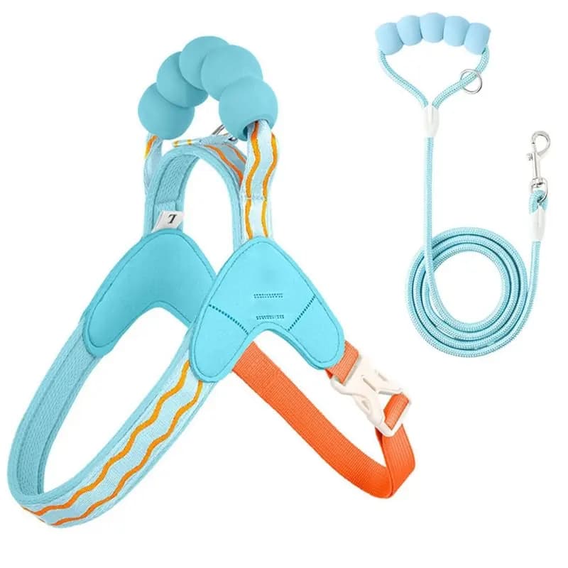 ABUI-Step-In Vest No-Pull Reflective Dog Harness Set For Small Dogs