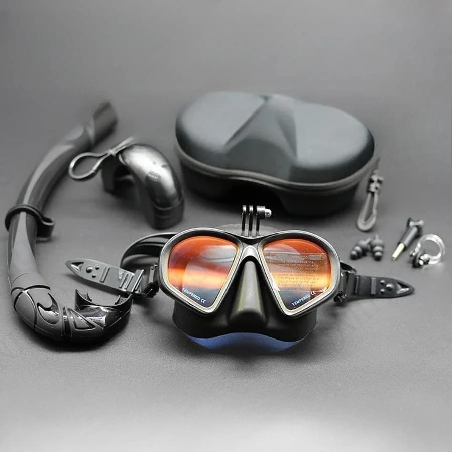 Professional snorkeling glasses for men and women's free diving with myopia underwater mask anti-fog equipment for snorkeling