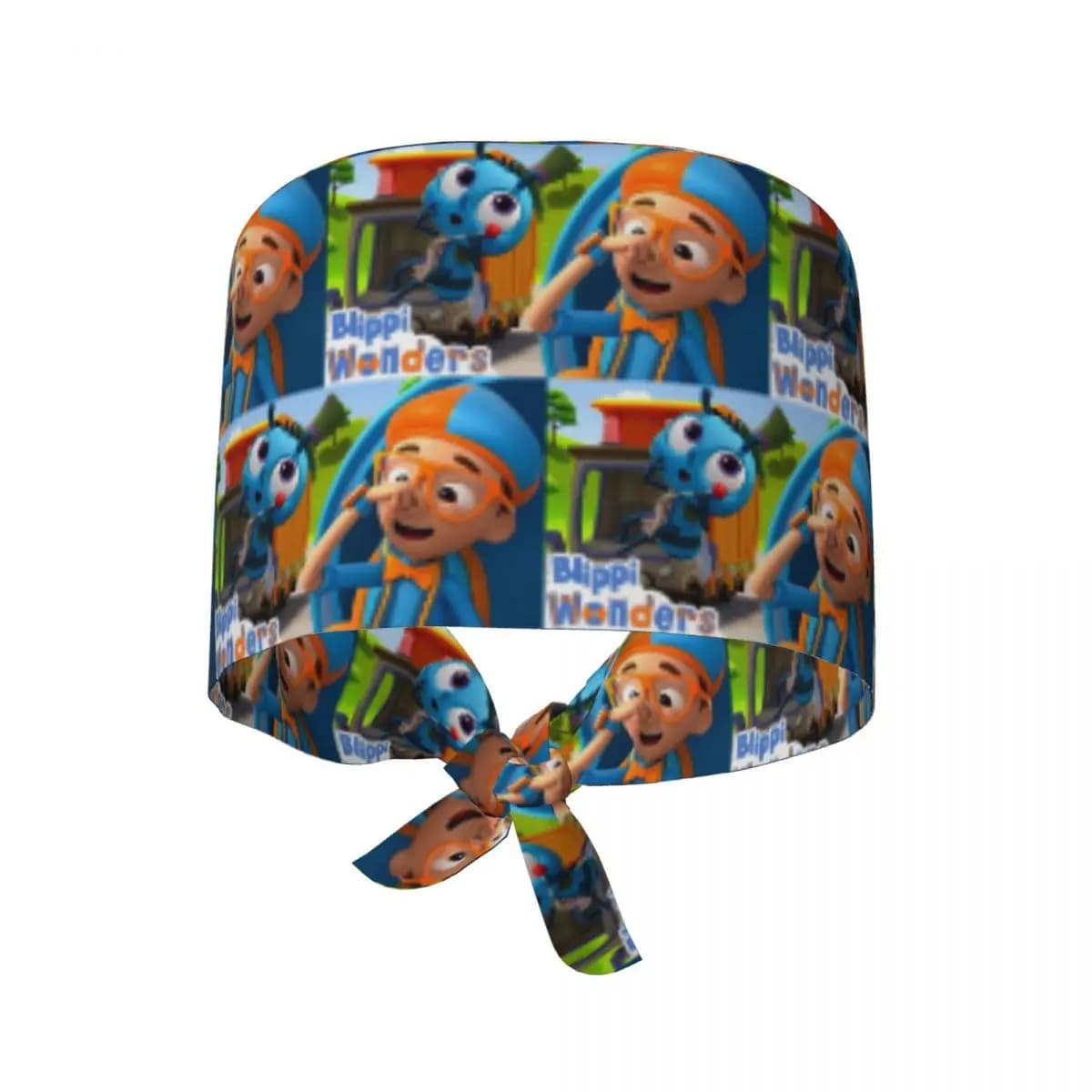 Cartoon Blippiing English Teacher Scrub Hat Doctor Working Surgical Cap Unisex Adjustable Nursing Caps for Dentist