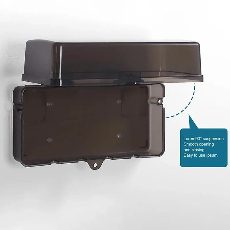 Scatola elettrica impermeabile da esterno, resistente alle intemperie, per la gestione dei cavi, per quadri elettrici (1 pezzo)