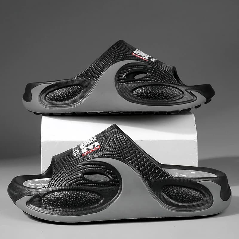 Men's Summer Slippers 2026 New Style Sports Beach Driving Anti-slip Wear-resistant Flat Sandals Casual EVA Slip-On Shoes
