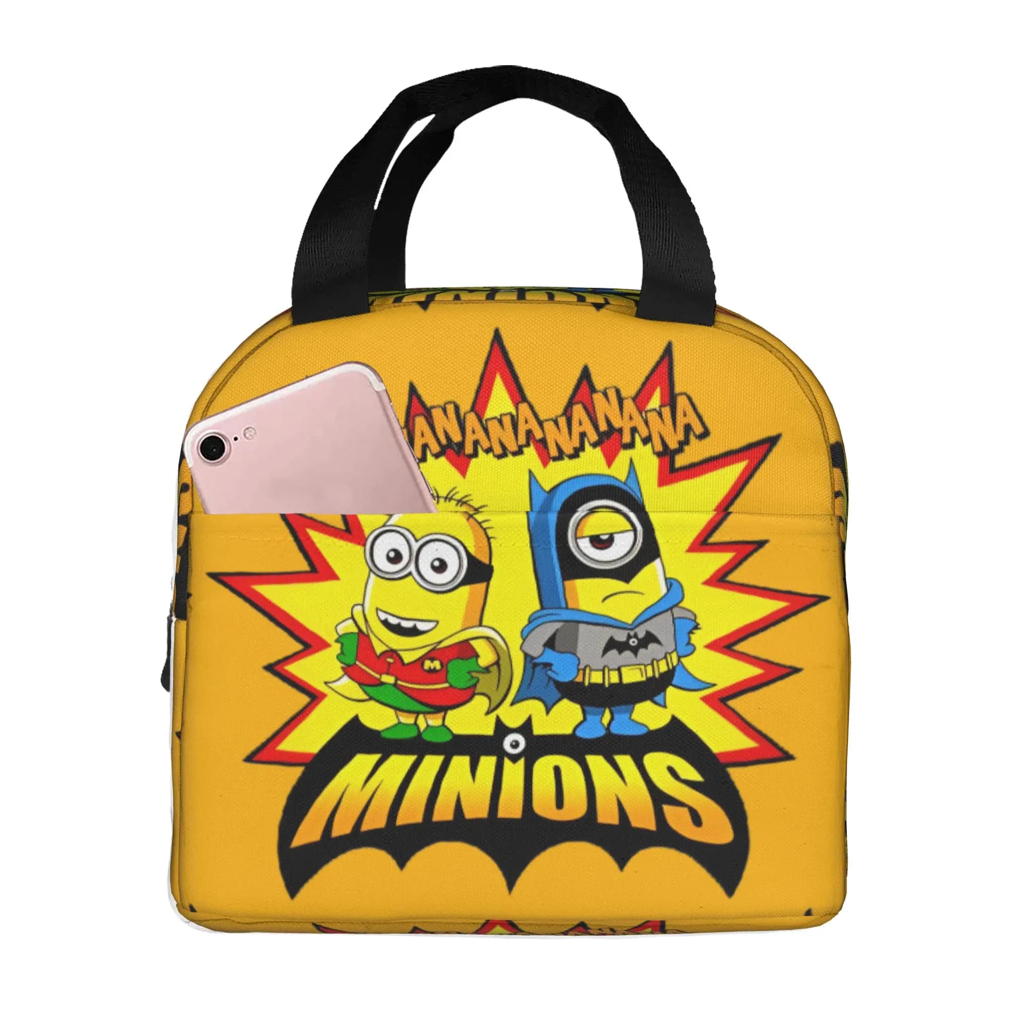 Borsa termica personalizzata M-Miniones per il pranzo, per donne, per adulti, per l'ufficio