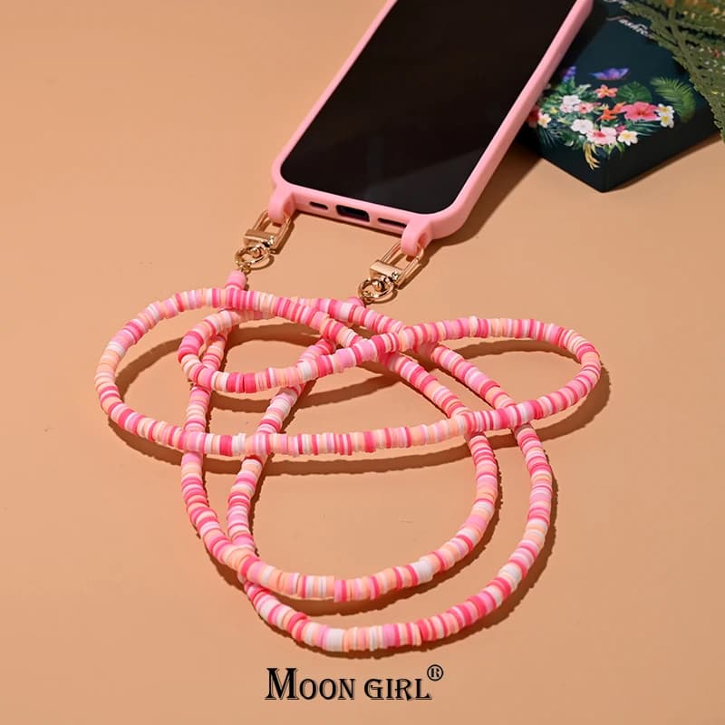 120CM Crossbody cellulare cordino moda portaborraccia cinturino generico cassa del telefono catena 6mm argilla portatile piccola borsa catena