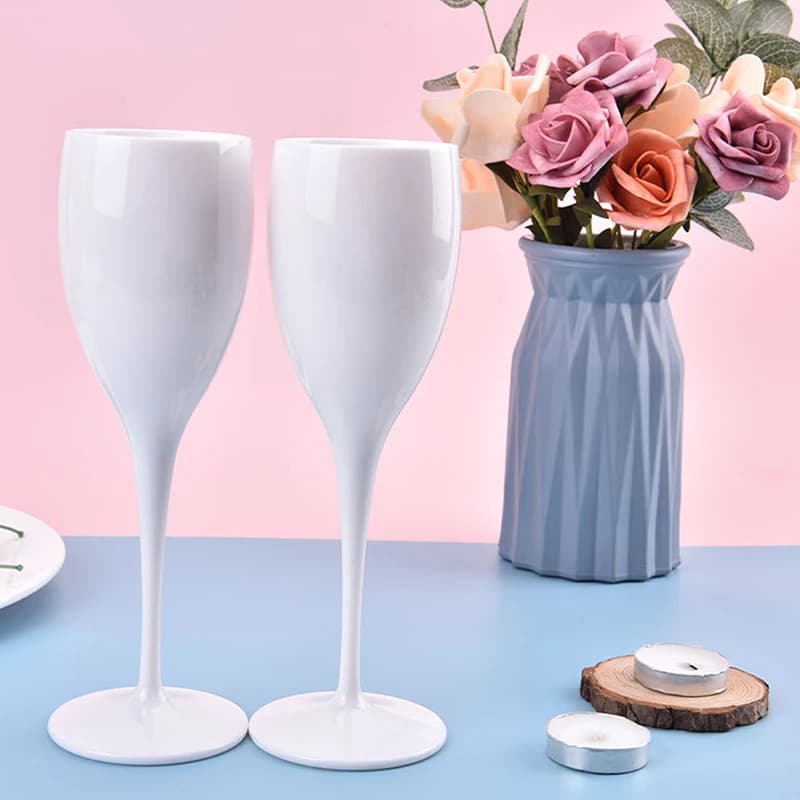 2024 Pretty Champagne flute bicchieri da vino in plastica lavabile in lavastoviglie bicchiere da Champagne bianco ristorante birra whisky bicchieri