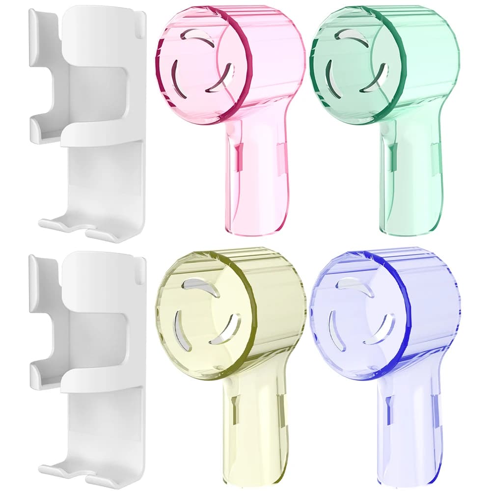 Brush heads Dust cover and electric toothbrush holder compatible with Oral B electric toothbrush, for Pro and iO series
