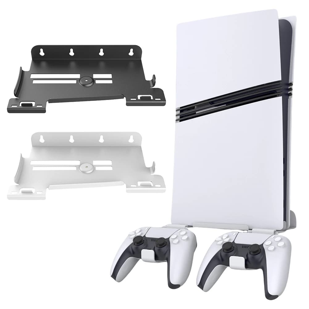 Supporto da Parete Universale con Gancio per Controller, Salvaspazio, per PS5 Slim/PS5 Pro
