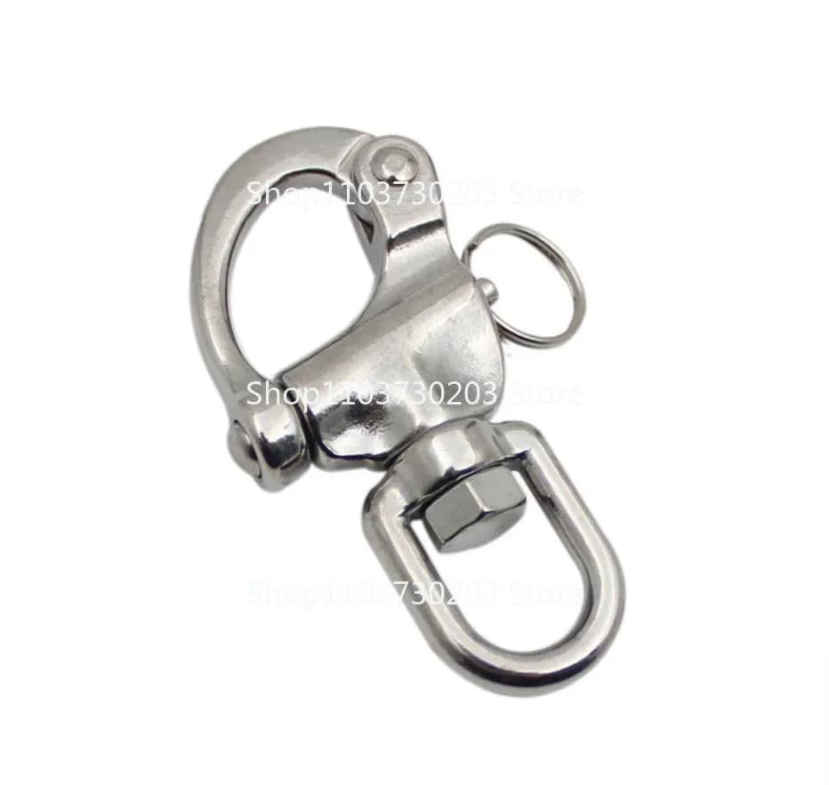 2PCS 316 grillo girevole in acciaio inossidabile a sgancio rapido catena di ancoraggio per barche gancio a scatto girevole per grillo a occhiello per architettura marina