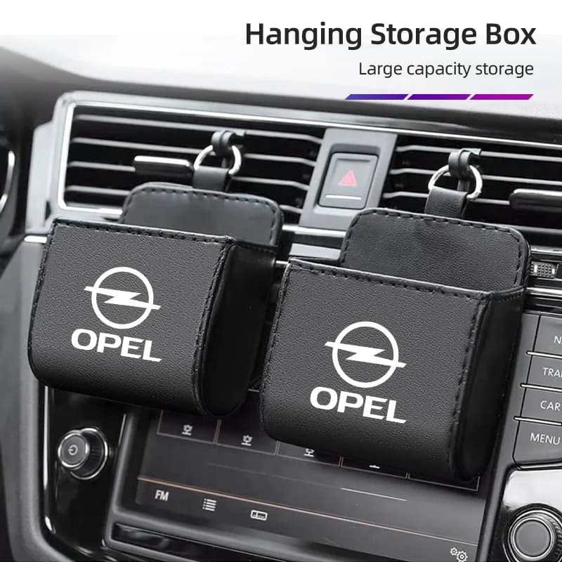 Car Vent Storage Box Phone Holder Sunglasses Organizer Bag Accessories For Opel Corsa Astra Insignia Vectra Zafira Meriva Mokka