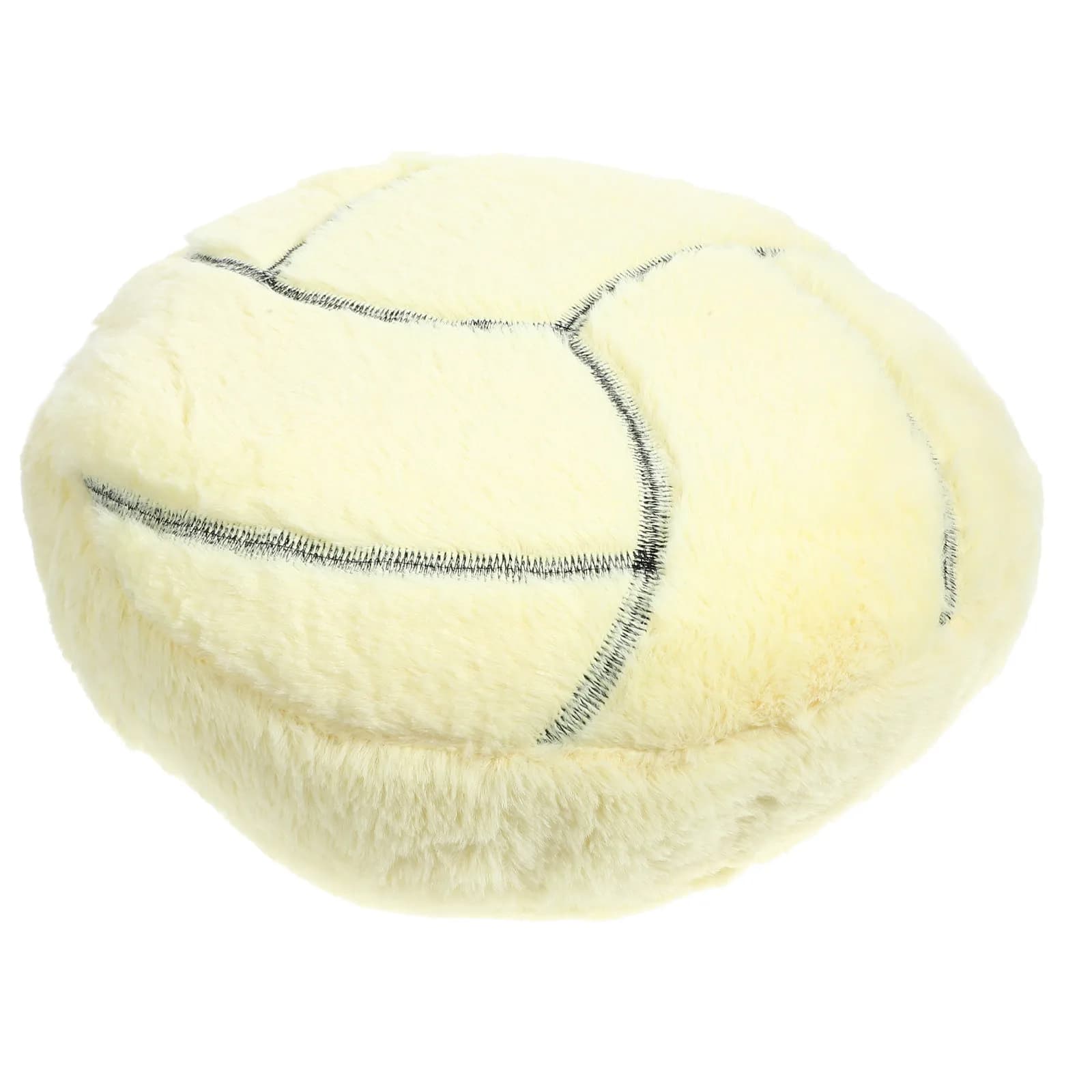 Volleyball Shape Stuffed Throw Pillow for Kids Soft PP Cotton Filling Comfortable Hugging Cuddling Pillow Bedroom Living Room