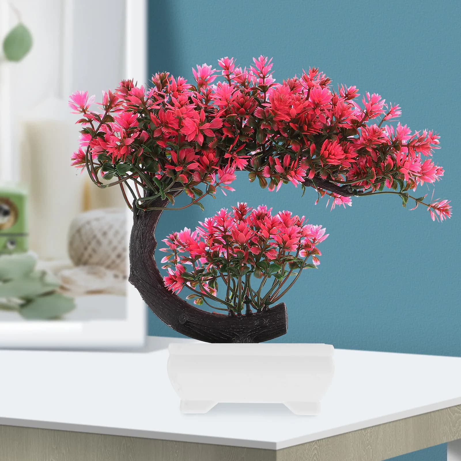 Elegant Decorations with Artificial Plants, Simulate Vase Plants for Modern Home and Office Furniture, Desk Ornaments from Natural Ethics