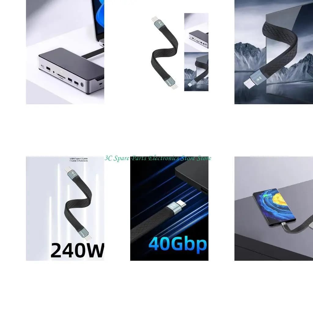 Cavo USB C multifunzione SZ 240wpd Carica 40 Gbps Video SSD esterni pronti