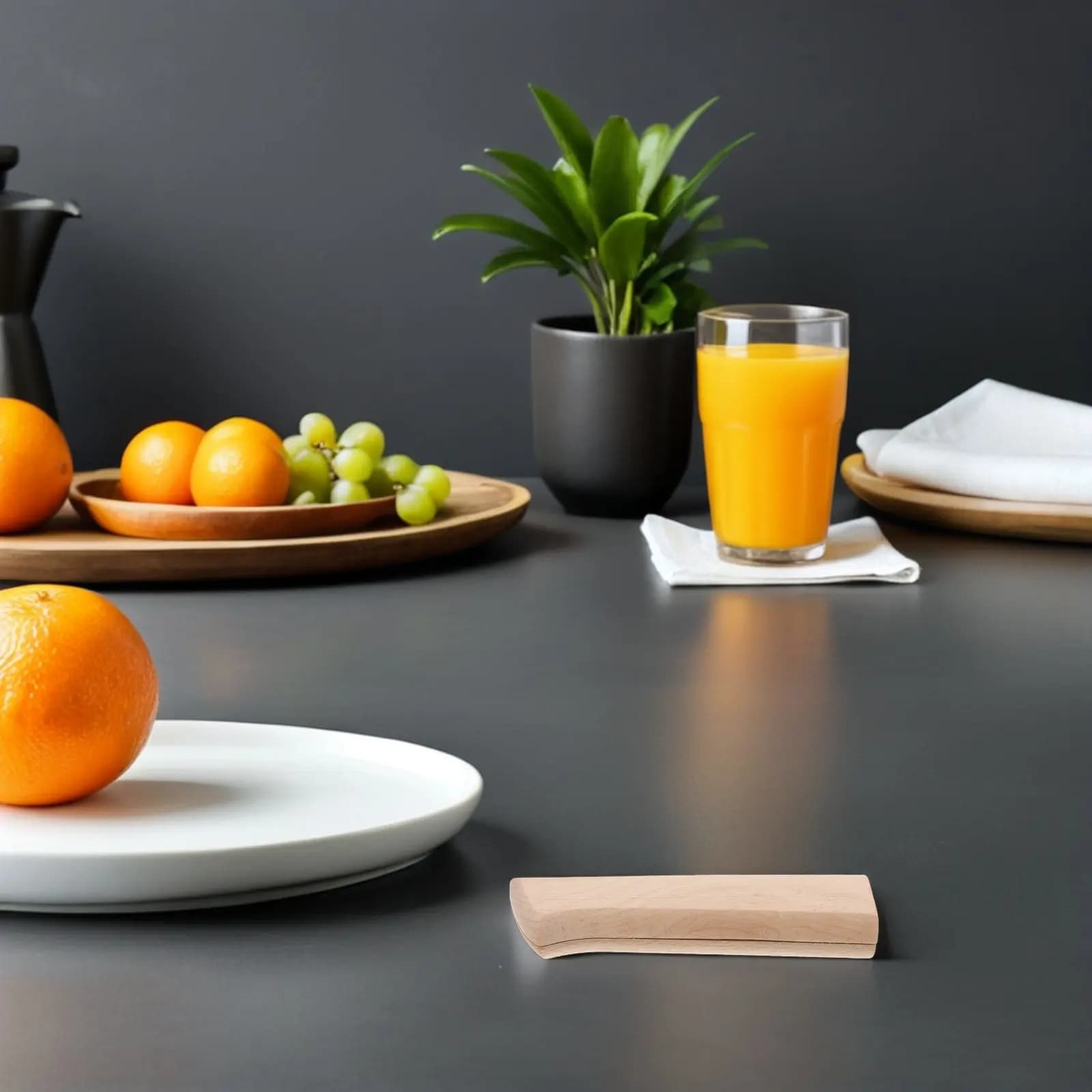 Set of 4 Knives Fage Wood Frames - Universal Ergonomic Handle in Kitchen Knives, Chef, Sashimi, Fai-da- ♪