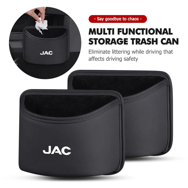 Car Trash Can Waste Rubbish Garbage Basket Organizer Storage Box For JAC Vapour Refine J3 J2 S5 A5 J5 J6 J4 Vapour S2 T8