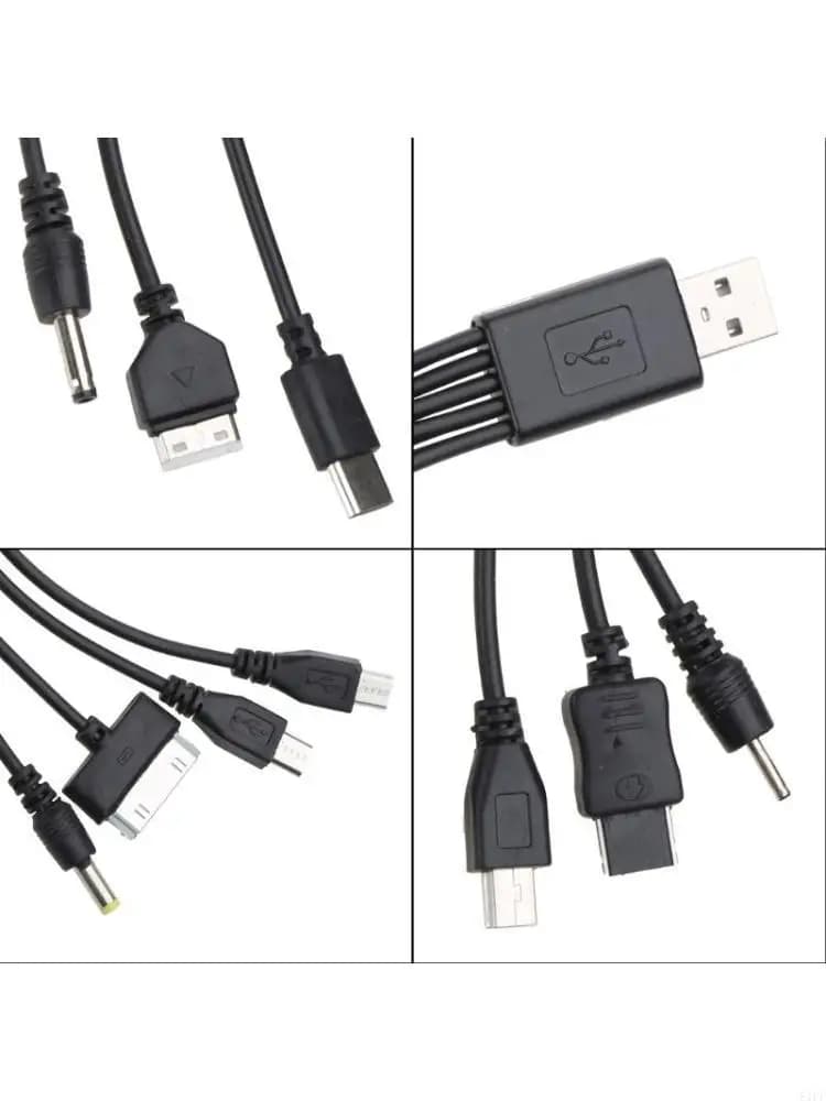 E1pf 20cm 10 in 1 cavo caricabatterie telefonici USB USB a Multi Plug Telefono ricarica USB Cavo