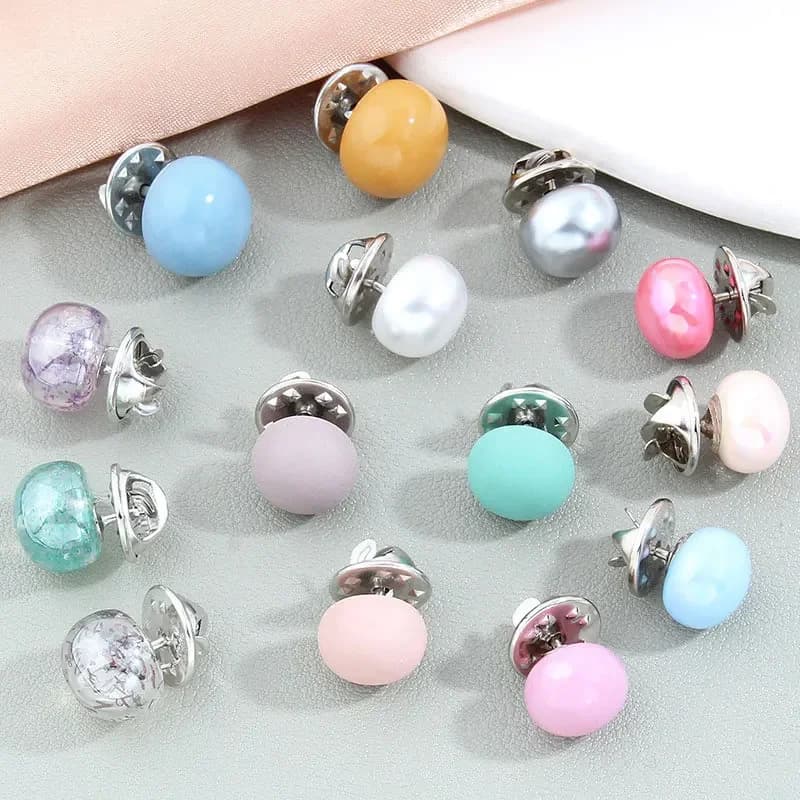 10 pezzi Cover up Button Pins donna camicia spilla bottoni spille No Sew Button Pins spille di sicurezza per abbigliamento fai da te vestito aaccessori
