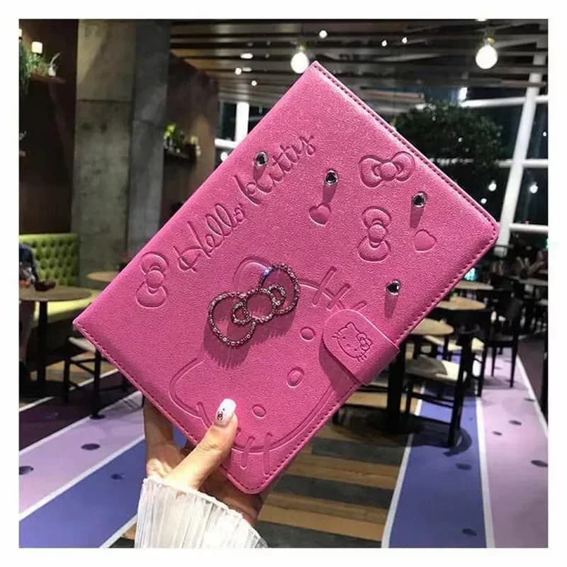 Custodia Hello Kitty per iPad 10a generazione, Air 1 2 3, Cover per Tablet iPad Pro 11, Mini 4 5 6, 2019 2020 10.2 pollici, Smart Cover in Pelle PU con Cartone Animato