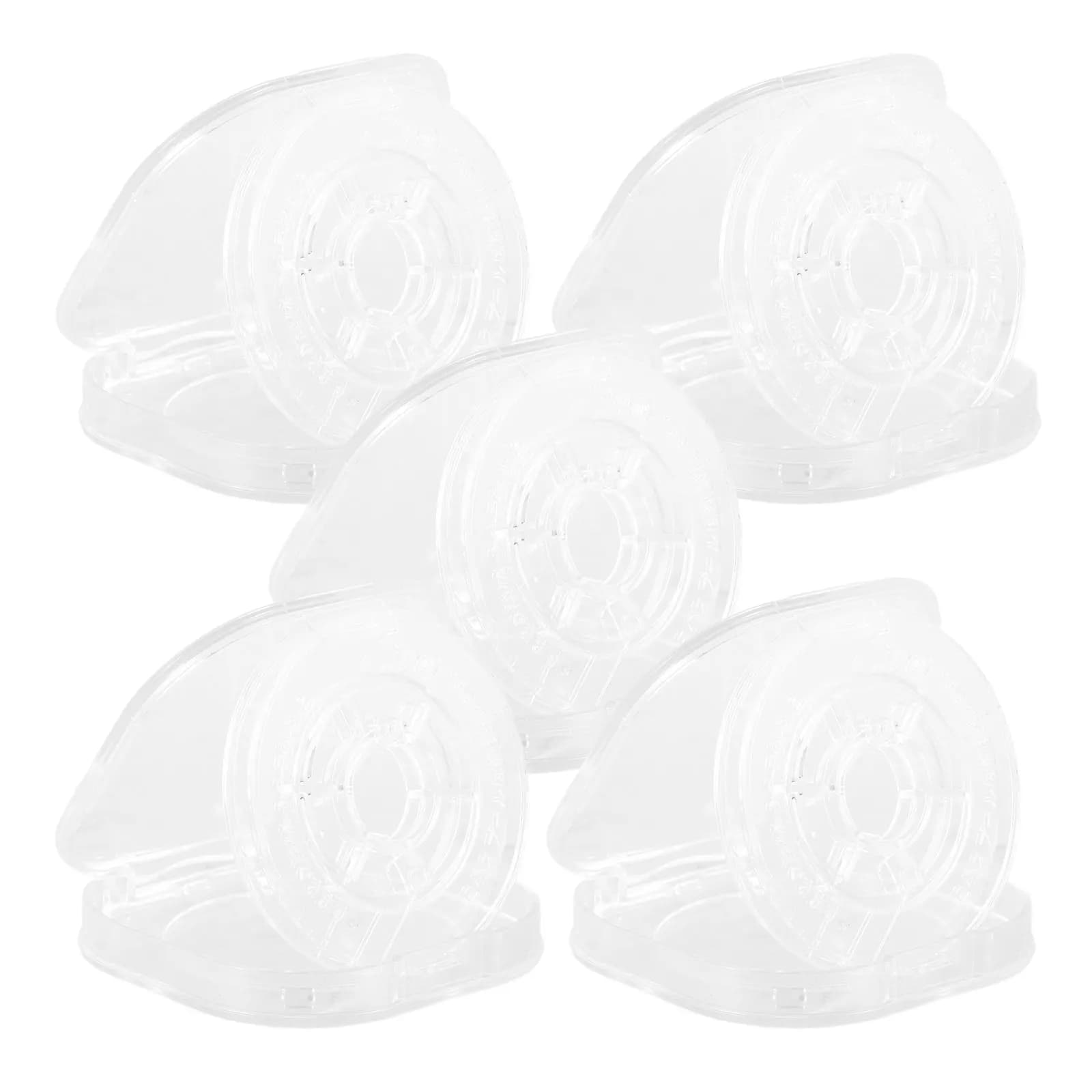 5 Piece Fishing Lence Organizer, Reusable Plastic Spool for Fishermen, Compact Accessory and Portable For Fishing Equipment