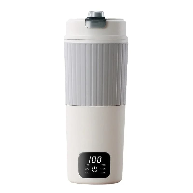 Bollitore Elettrico Portatile Smart 300W 0.65L con Controllo Digitale, Multi-Temperatura, Mantenimento Calore, Spegnimento Automatico per Casa, Hotel, Auto, Esterni