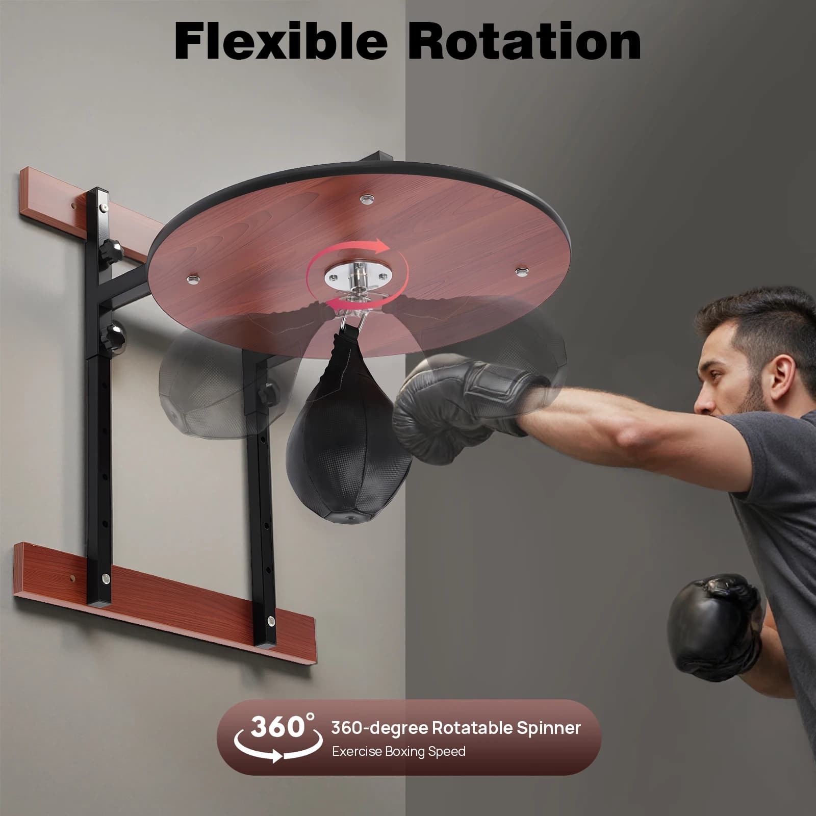 Adjustable speed bag kit for heavy loads, professional speed bag kit for wall mounted boxing balls for boxing training, exercises