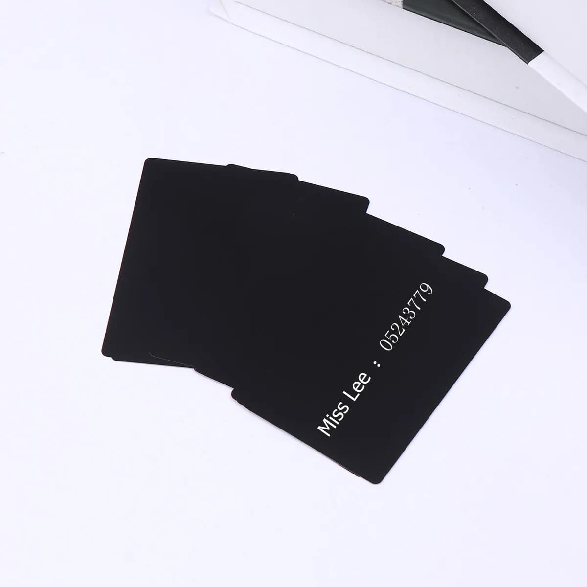 50Pcs Colored Anodized Aluminum Blank Name Cards Standard Size Heat Resistant 170-180C for DIY Engraving Laser Marking Business