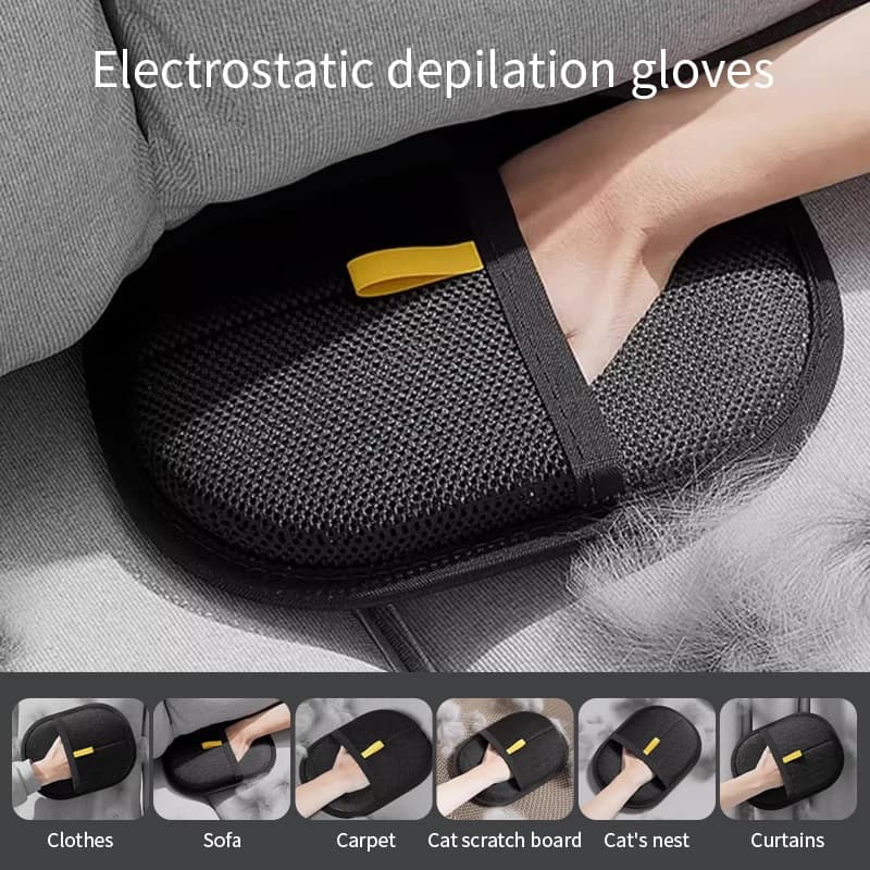 1/3/5PCS Guanto per la rimozione dei peli degli animali domestici Guanti in pelliccia double-face Guanti magnetici in pelliccia di cane gatto per lavare la pulizia dei tappeti Divani