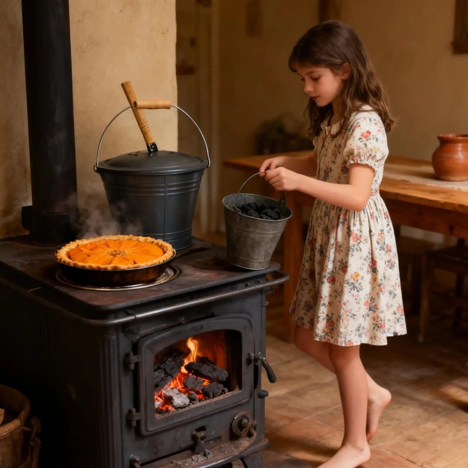 Secchio per cenere per camino Accessori per fornelli a legna in metallo Grande contenitore per cenere con set di strumenti per camino per focolare all'aperto per la casa