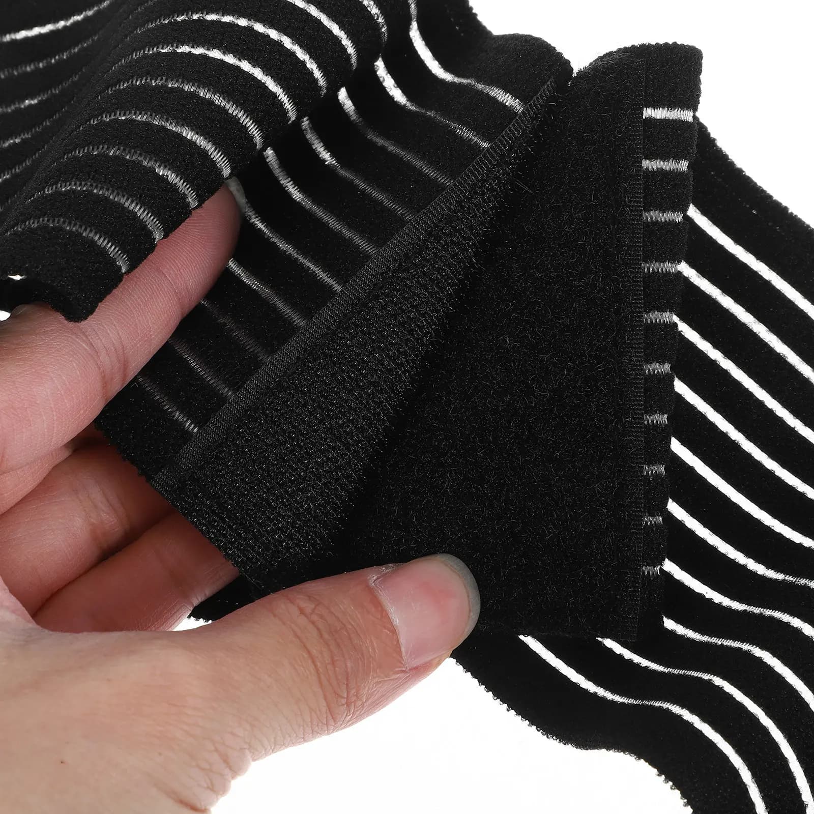 Supporto per caviglia regolabile con fascia a compressione, ideale per sport, basket, yoga, nero, elastico, comodo e resistente.