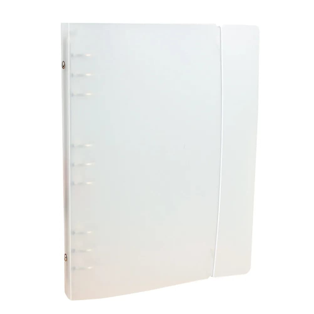 Plastic B5 File Folder Transparent Round Ring Binder Loose Leaf Sheet Protector Document Organizer Notebook Cover Protector