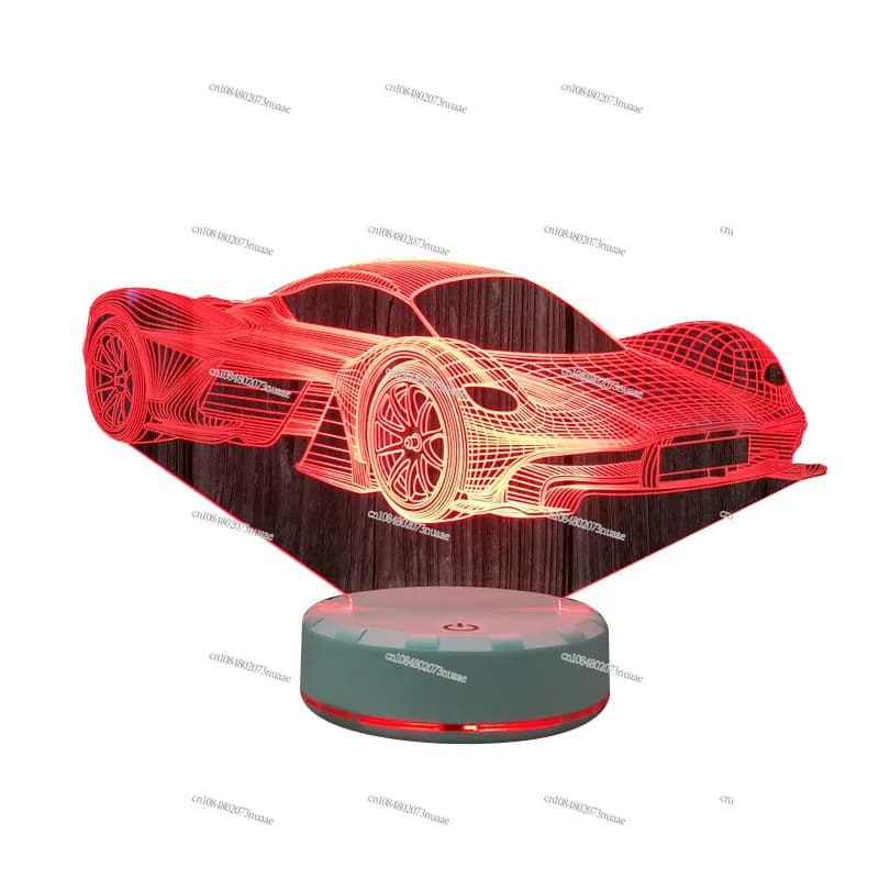 Lampada da scrivania decorativa colorata Luce notturna visiva 3D Ricarica Lampada da comodino per camera da letto con luce per atmosfera da tavolo per camera da letto